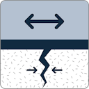 Function icon - Reflective crack management