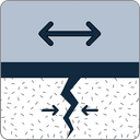 Function icon - Reflective crack management