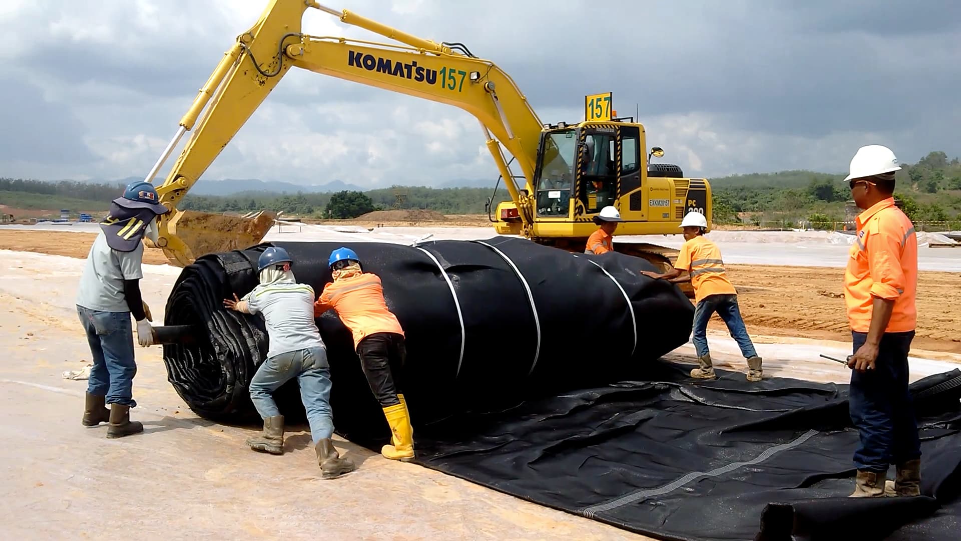 Kalimantan region Indonesia GEOTUBE