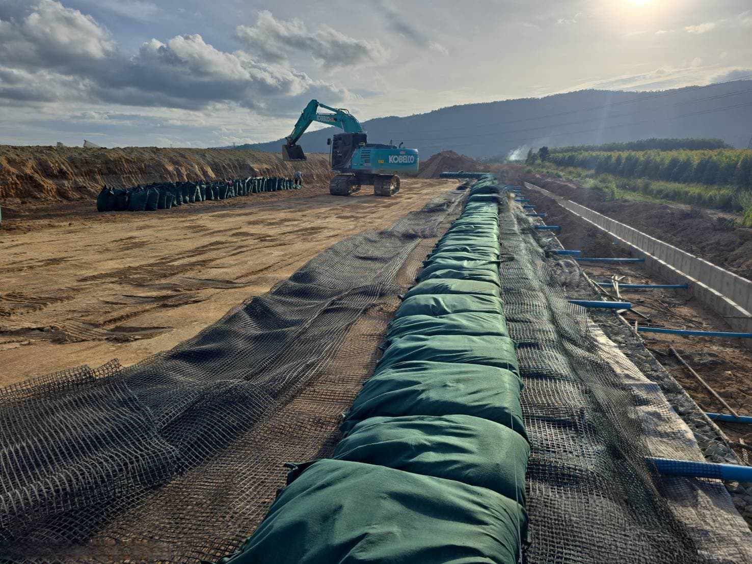 Active embankment Construction