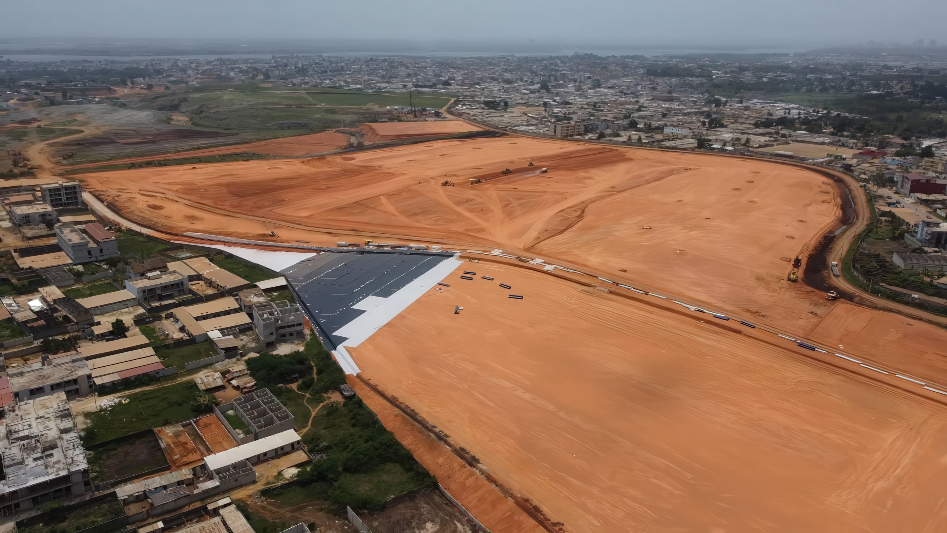 Capping the Akuedo landfill site in the middle of the city for safe public reuse with a geosynthetic system
