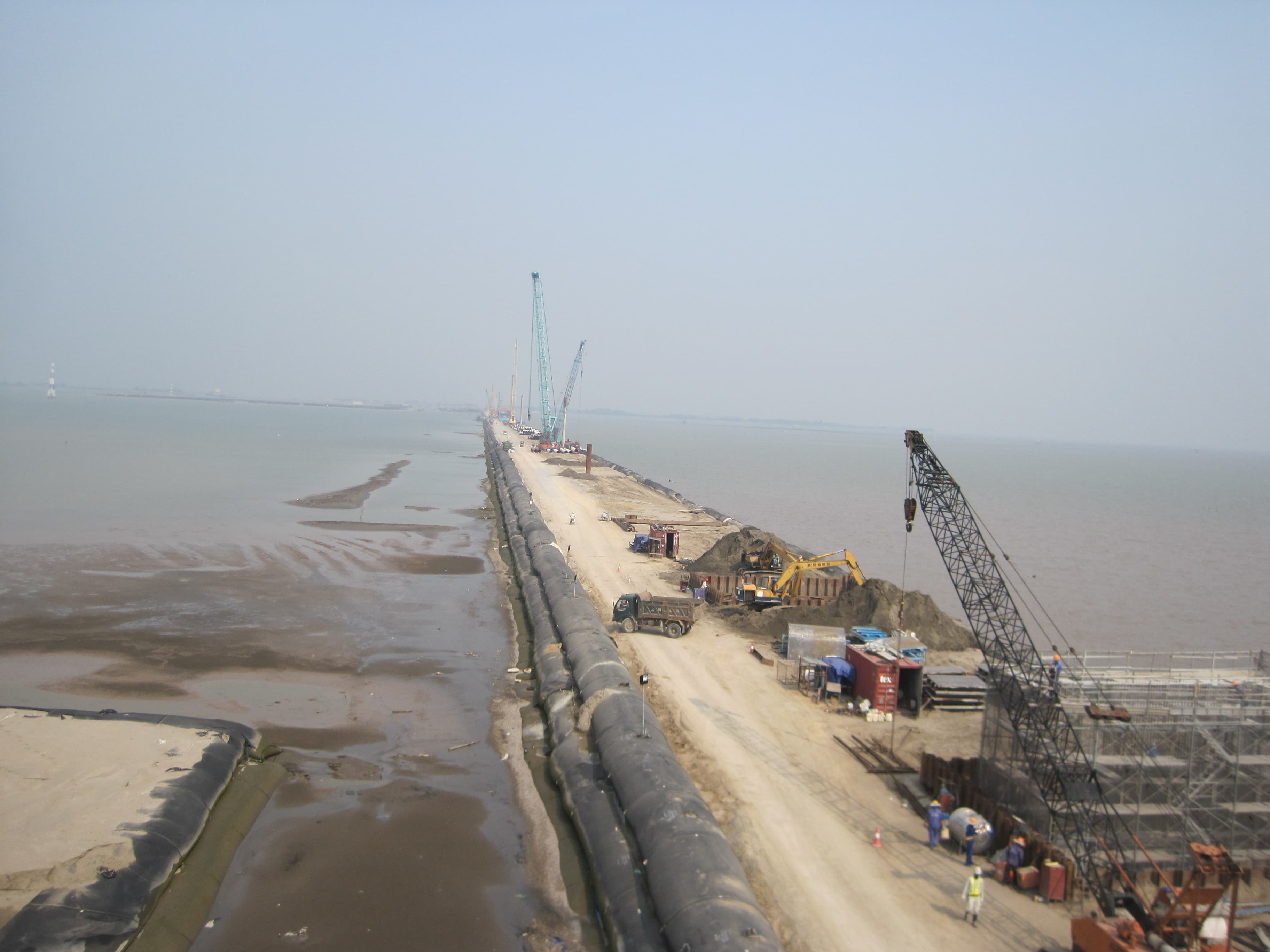 The longest sea-crossing bridge constructed with GEOTUBE