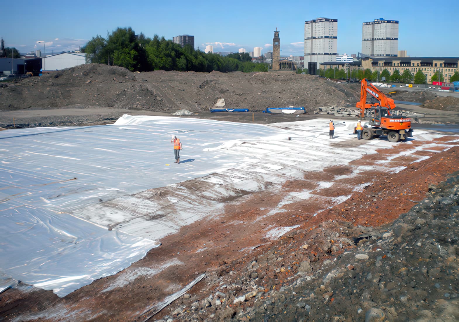 M74 Completion motorway foundation solution