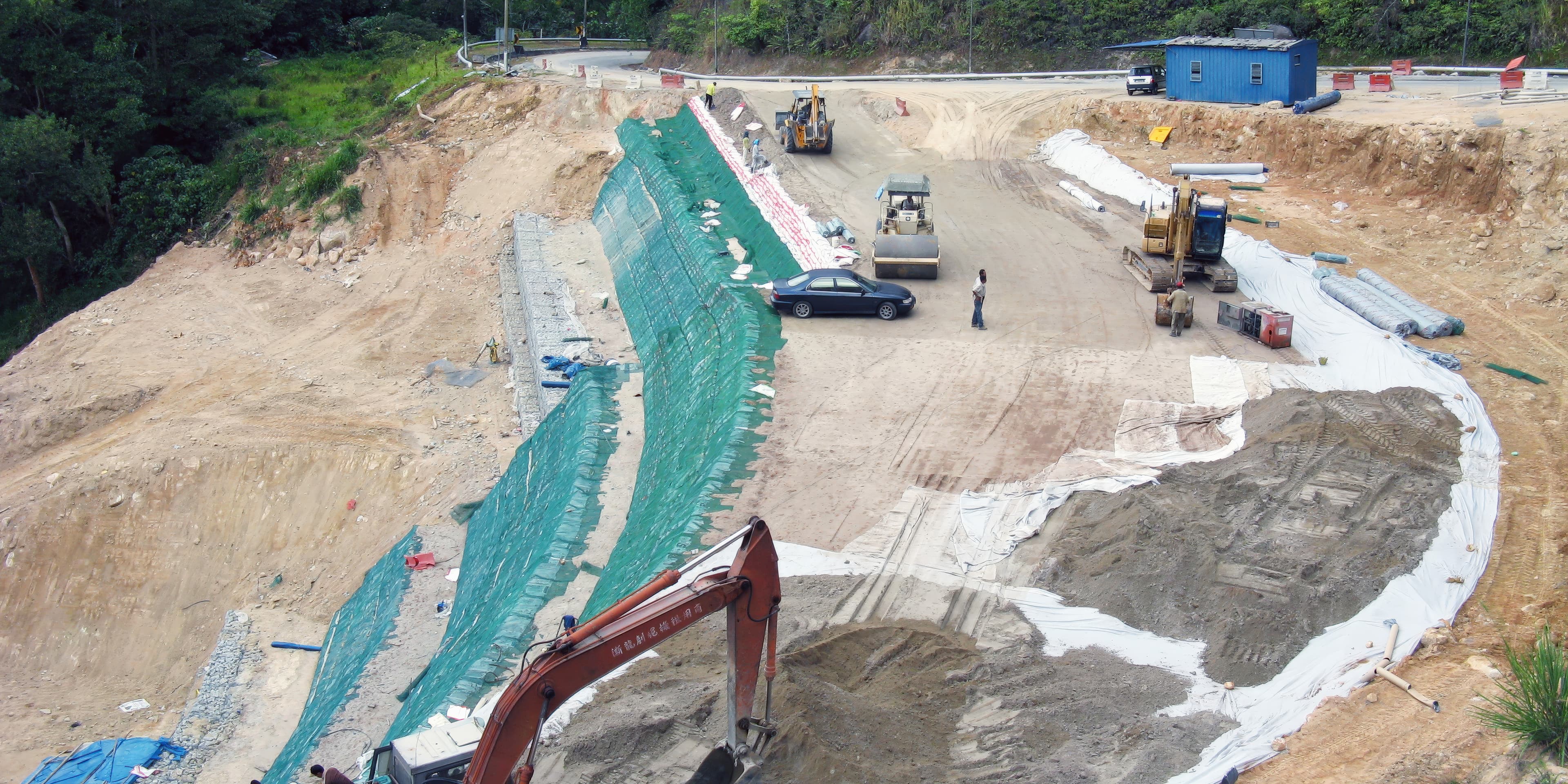 Landslide restoration, Langkawi, Kedah, Malaysia