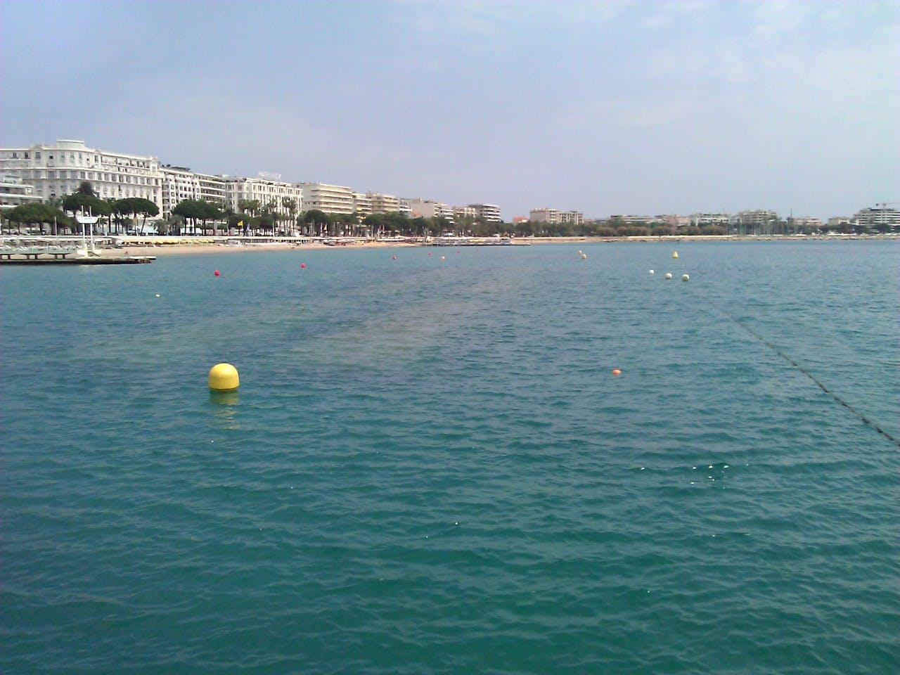 Coastal protection project featuring GEOTUBE systems at La Croisette beach in Cannes.