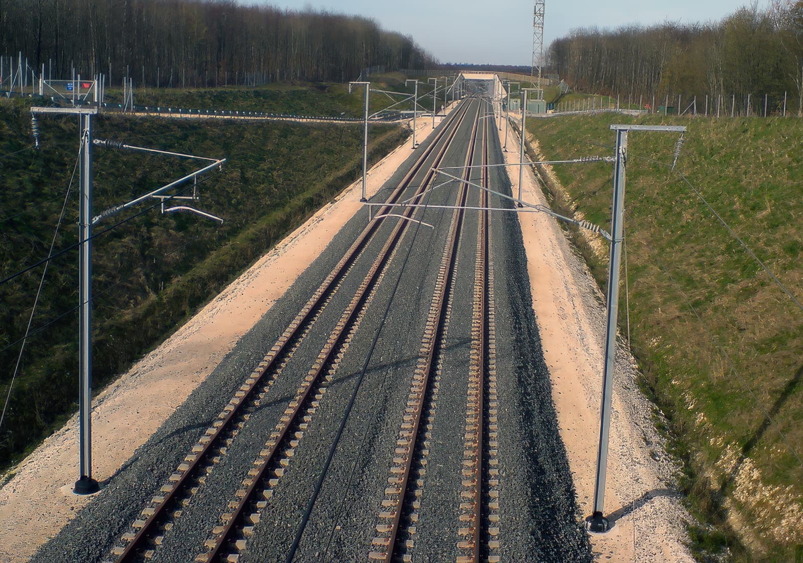 High speed railway track completed