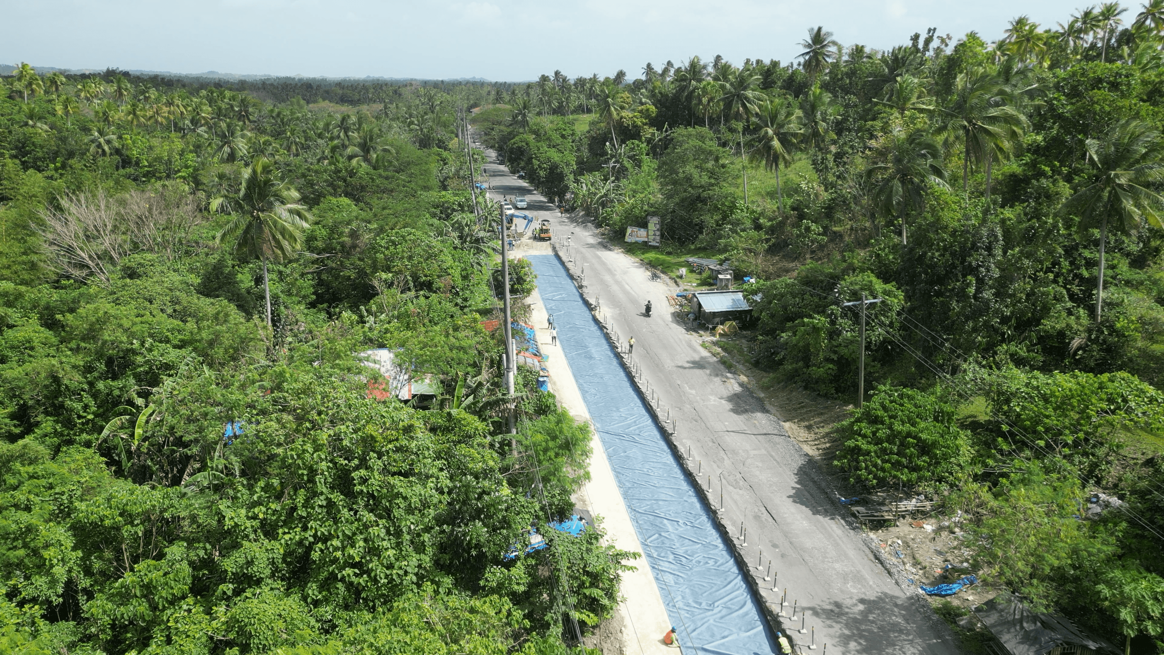 Libmanan Road in Camarines Sur was reconstructed using Mirafi H2Rx geotextile for improved subgrade stabilization and moisture management, enhancing road durability.