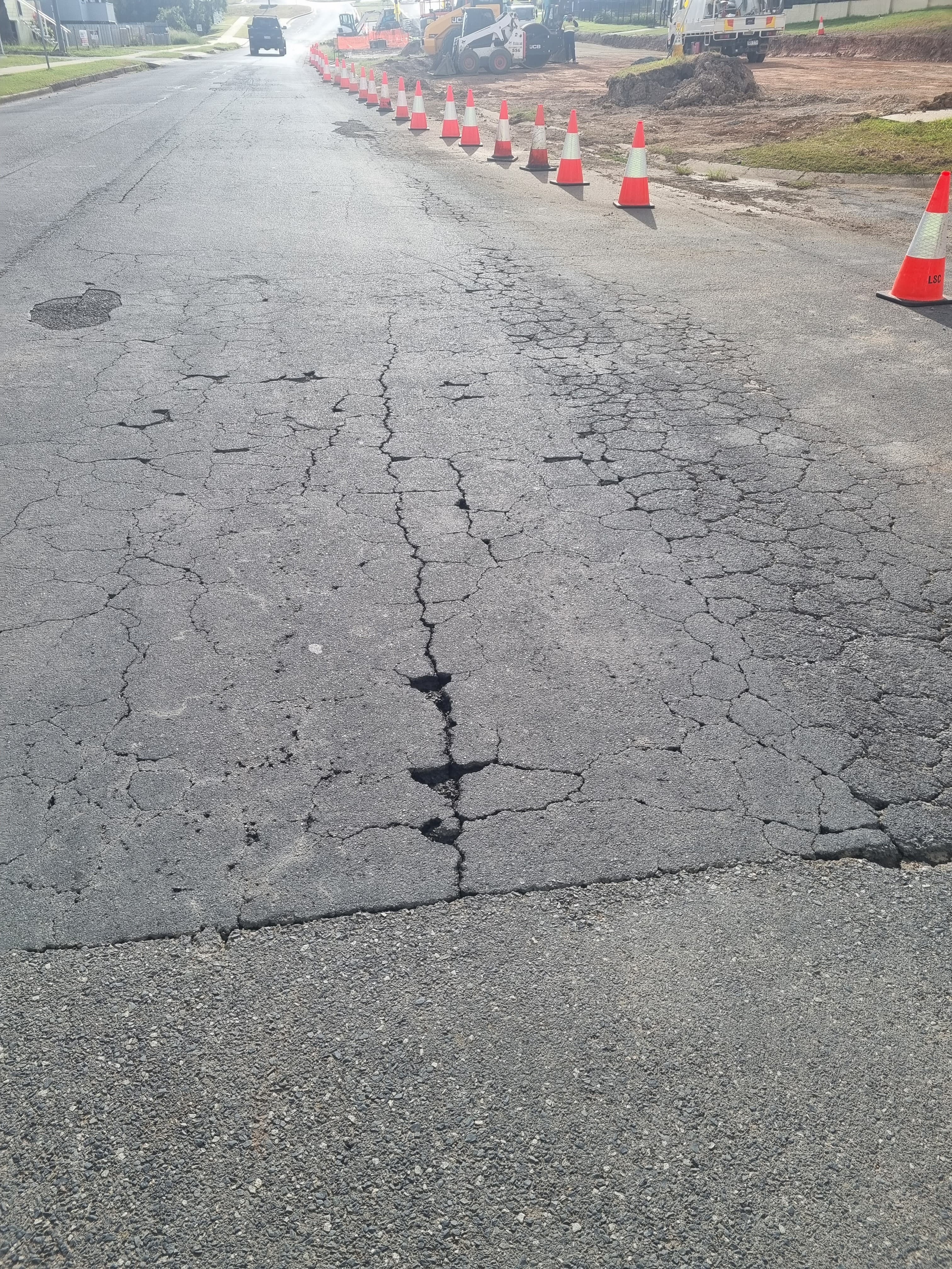 Queen Street-s compromised subgrade, characterized by high saturation and softness, caused persistent surface cracking