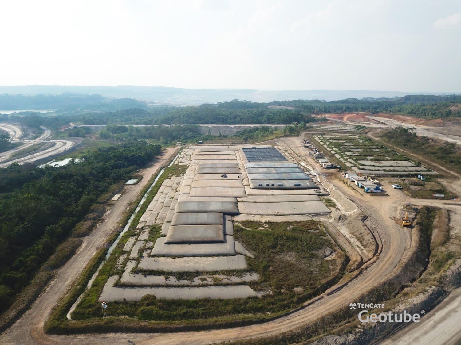 Coal mine settling ponds South Kalimantan Ponds+Storage GEOTUBE