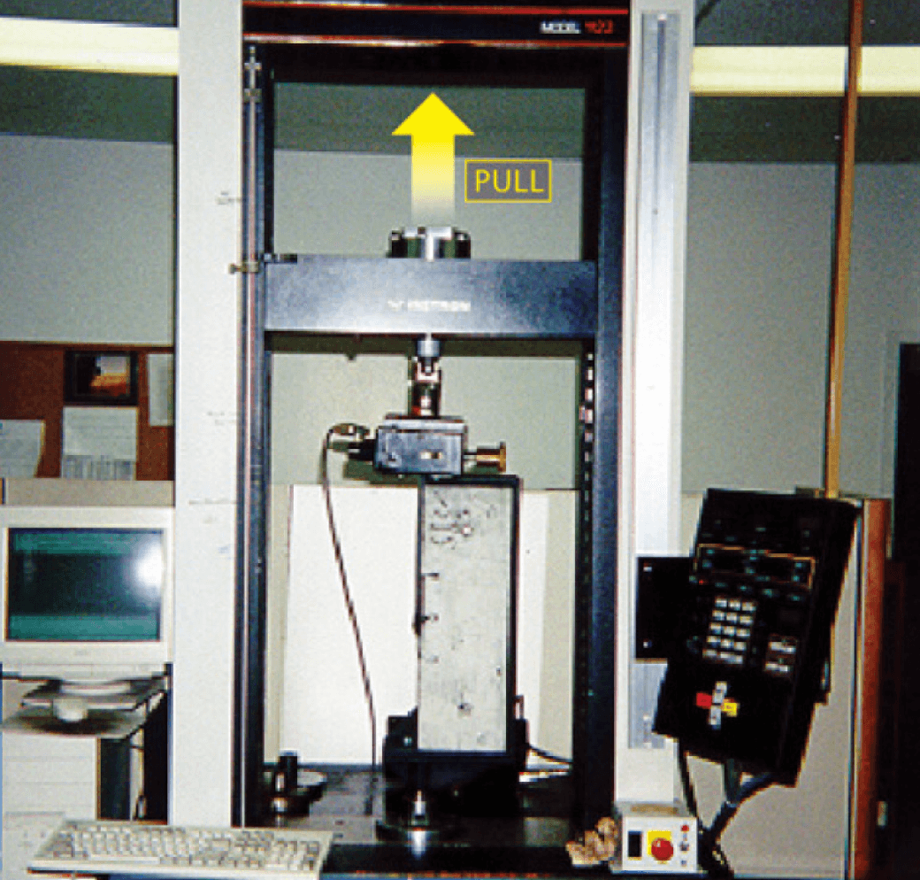 Figure 3: Shear mode testing