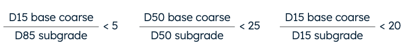 Geotextiles vs geogrids for separation equation