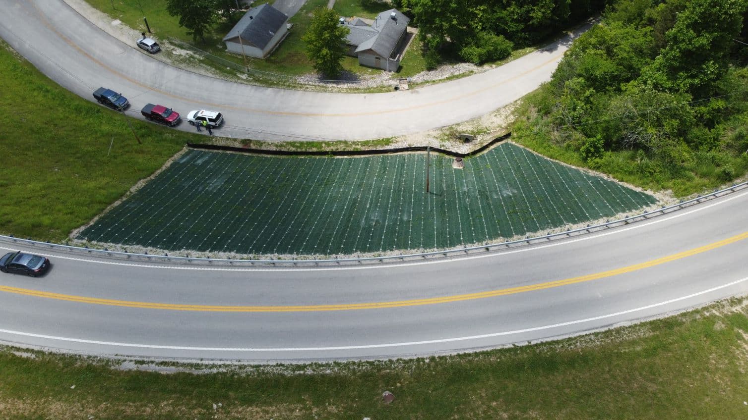 Steep slope stabilization at SR-11 KYTC DISTRICT 10