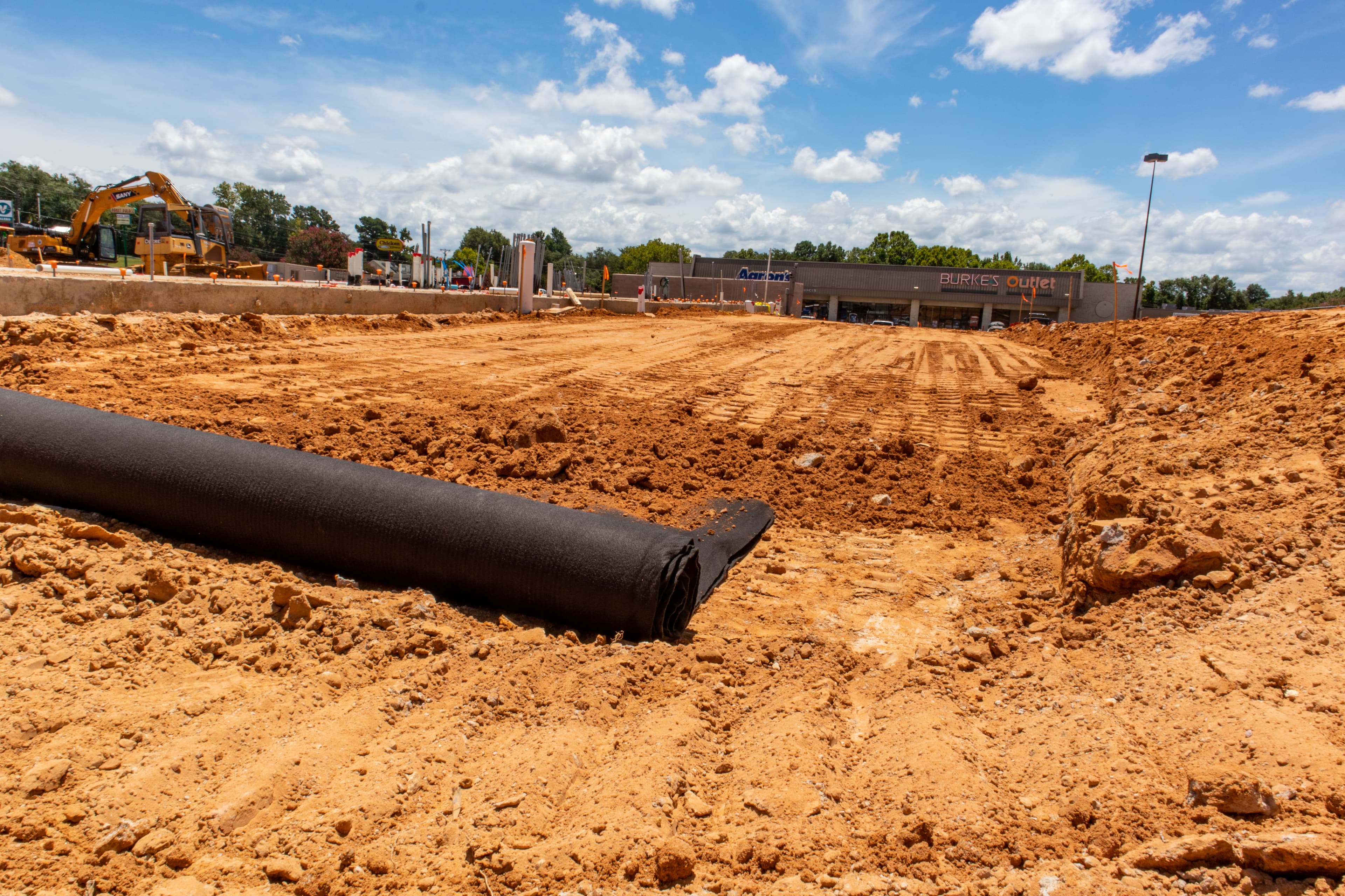 Close-up of FABRINET TP showing tri-planar geonet core with geotextile