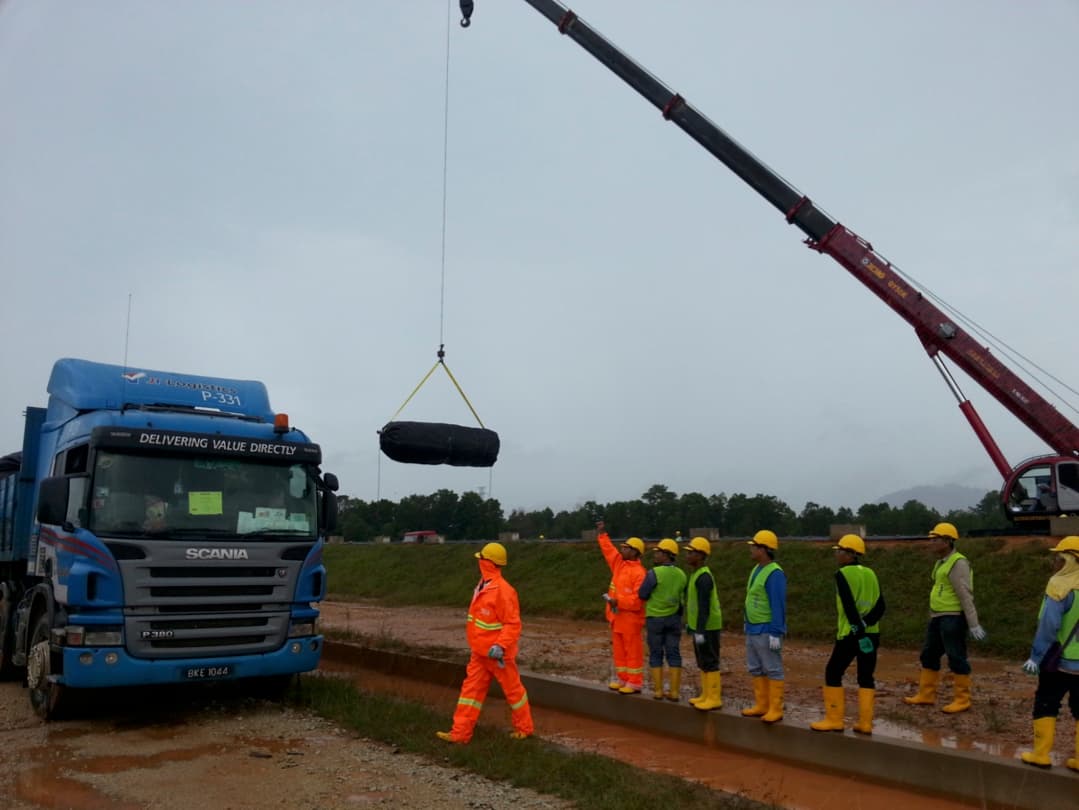 Rare earth processing plant Malaysia Waste management GEOTUBE