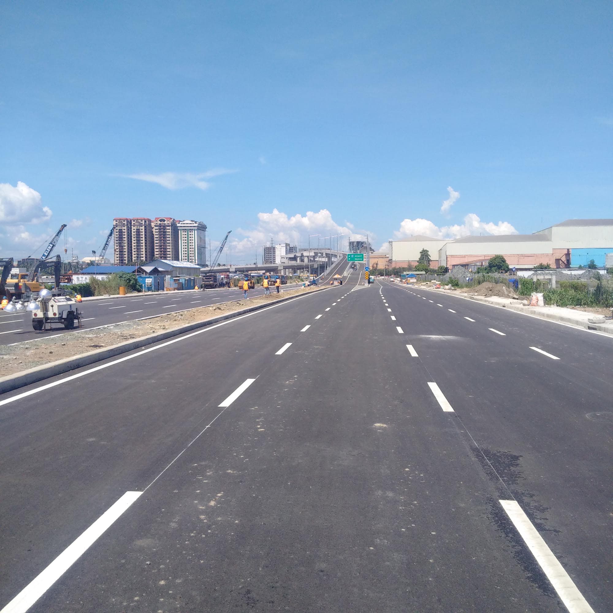 The NAIA Expressway is a 1.6 km (1 mile) elevated expressway in Metro Manila, Philippines. It connects the Metro Manila Skyway to Ninoy Aquino International Airport and Entertainment City, serving as the first airport expressway in the country. 