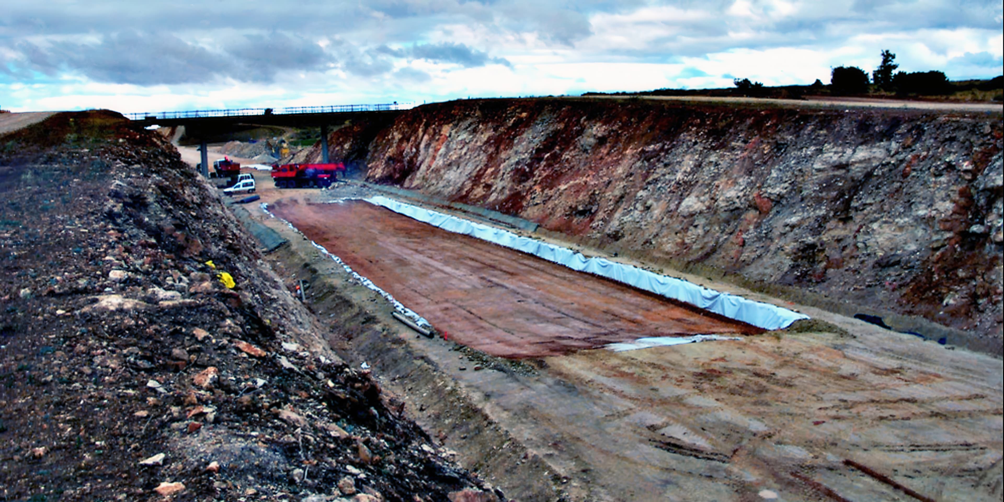 High speed railway over karst foundation, Guadalajara, Spain