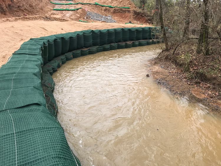 Stream Stabilization Project CASE STUDY | Stream bank stabilization at Mountain Creek | Solmax